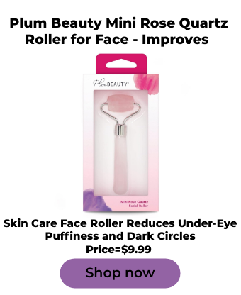 Plum beauty mini rose Quartz Roller for Face-Improves