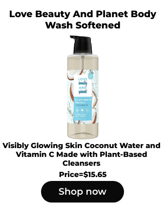 Love beauty and planet body wash softened